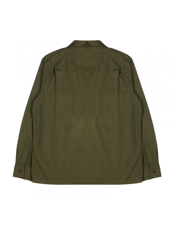 F.O.B F3515 Open Collar Shirt Olive