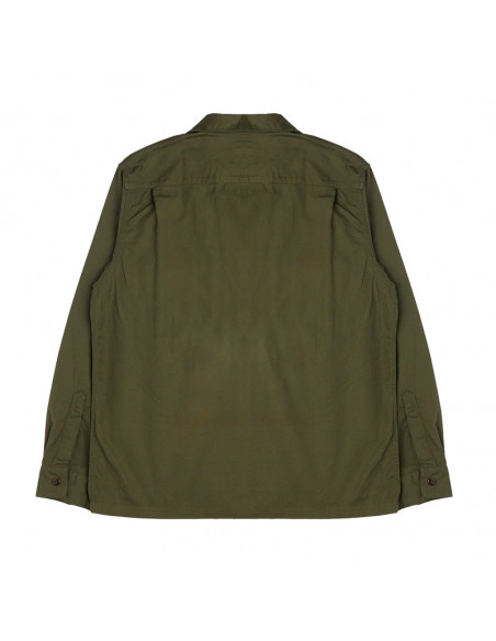 F.O.B F3515 Open Collar Shirt Olive