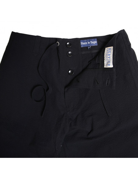 Fleurs de Bagne Le pantalon Nervi Seersucker