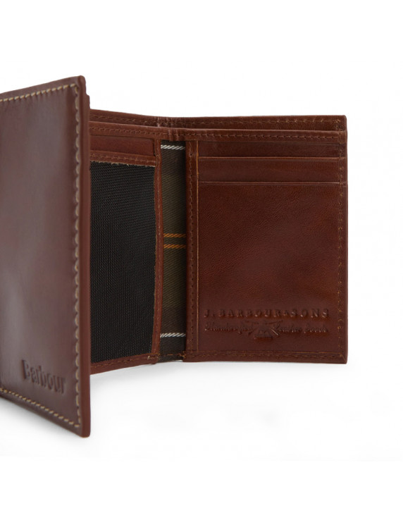 Barbour Bywell Leather Bi Fold Wallet