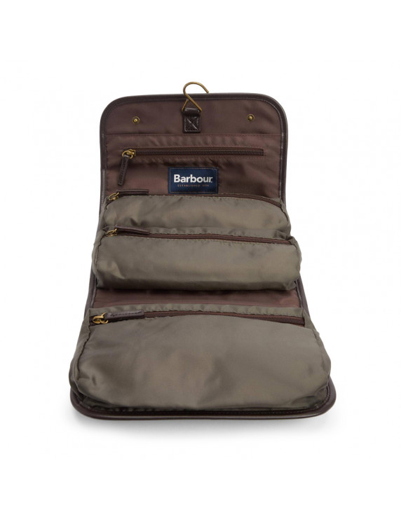 Barbour wax Hanging Washbag
