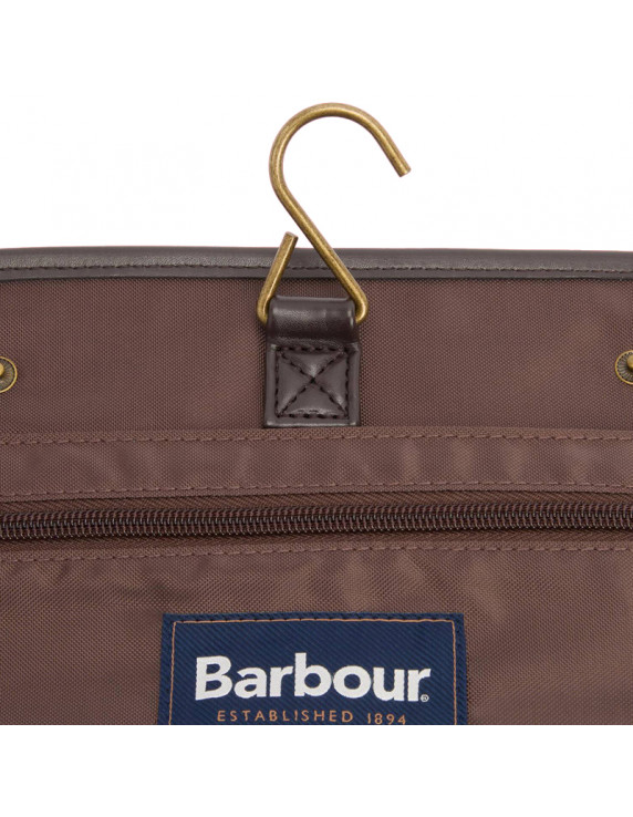 Barbour wax Hanging Washbag