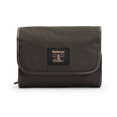 Barbour wax Hanging Washbag