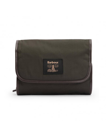Barbour wax Hanging Washbag