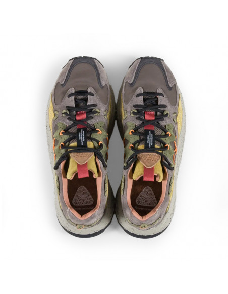 Flower Mountain Yamabushi Mud-Dark Brown-Acid