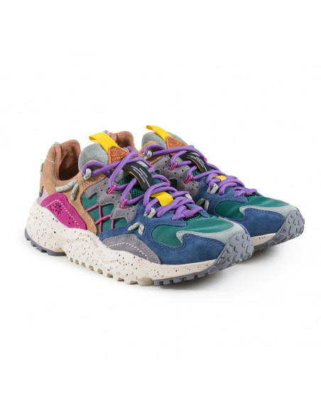 Flower Mountain W Yamabushi Anthracite green purple