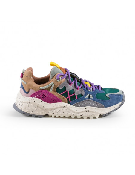 Flower Mountain W Yamabushi Anthracite green purple