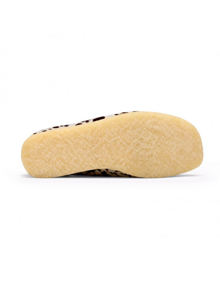 Clarks Wallabee Brown Cow Print