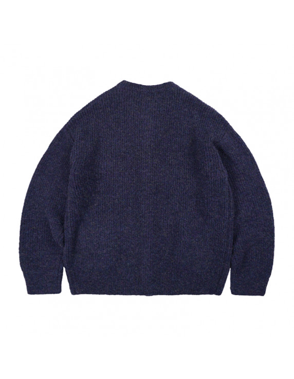FRIZMWORKS Brushed Wool Round Cardigan