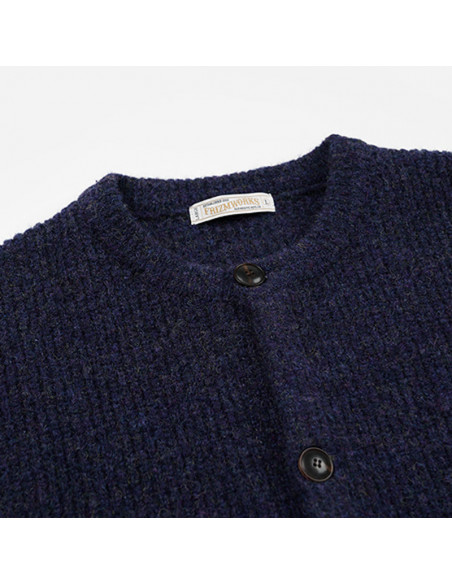 FRIZMWORKS Brushed Wool Round Cardigan