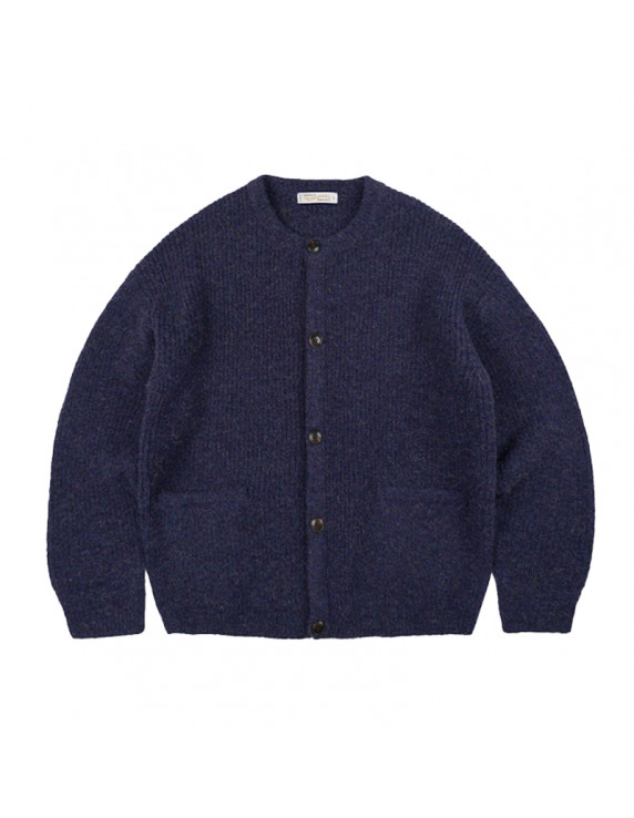 FRIZMWORKS Brushed Wool Round Cardigan