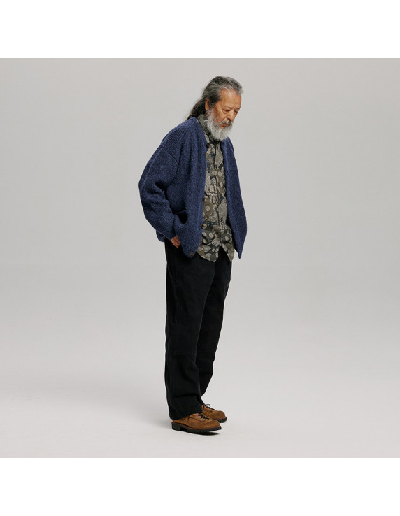 FRIZMWORKS Brushed Wool Round Cardigan