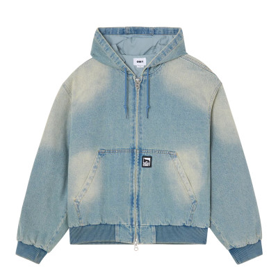 Obey Glen Zip Up Jacket Indigo