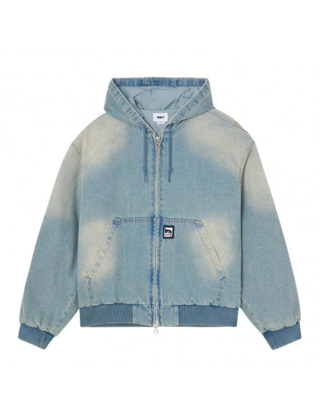 Obey Glen Zip Up Jacket Indigo