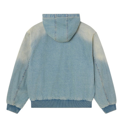 Obey Glen Zip Up Jacket Indigo 2