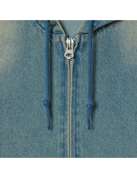 Obey Glen Zip Up Jacket Indigo