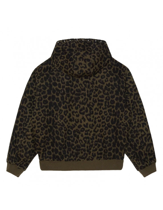 Obey Studded Jacket Dark Leopard