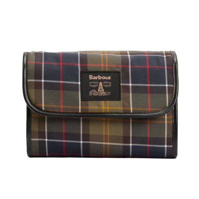 Barbour Tartan Hanging Washbag