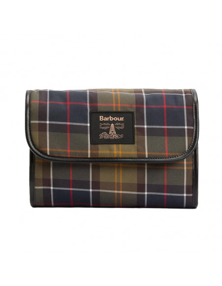 Barbour Tartan Hanging Washbag