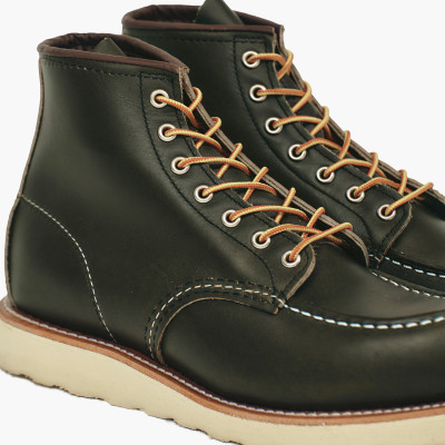 Red Wing Moc Toe 6" Green 2