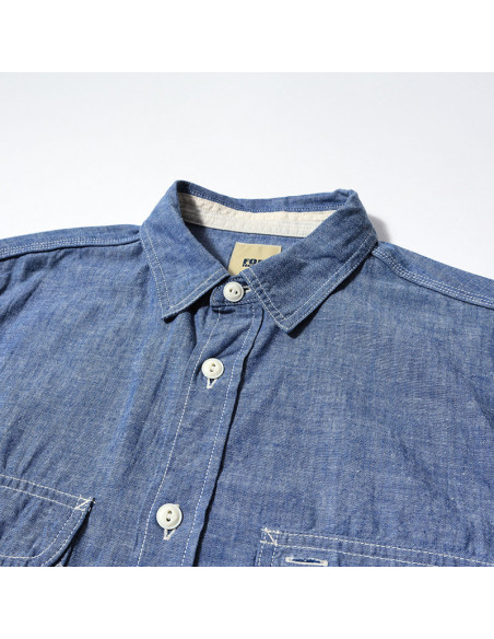 F.O.B F3494 Chambray Work Shirt