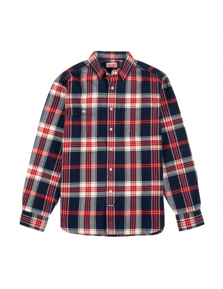 DubbleWear Heritage Check Workshirt Blue Plaid
