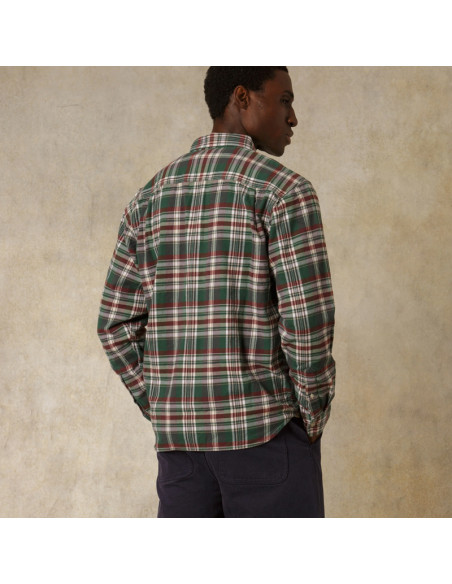 DubbleWear Heritage Check Workshirt Green Plaid