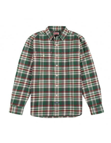 DubbleWear Heritage Check Workshirt Green Plaid