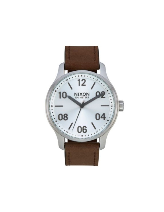 Nixon Patrol Leather Silver / Brown