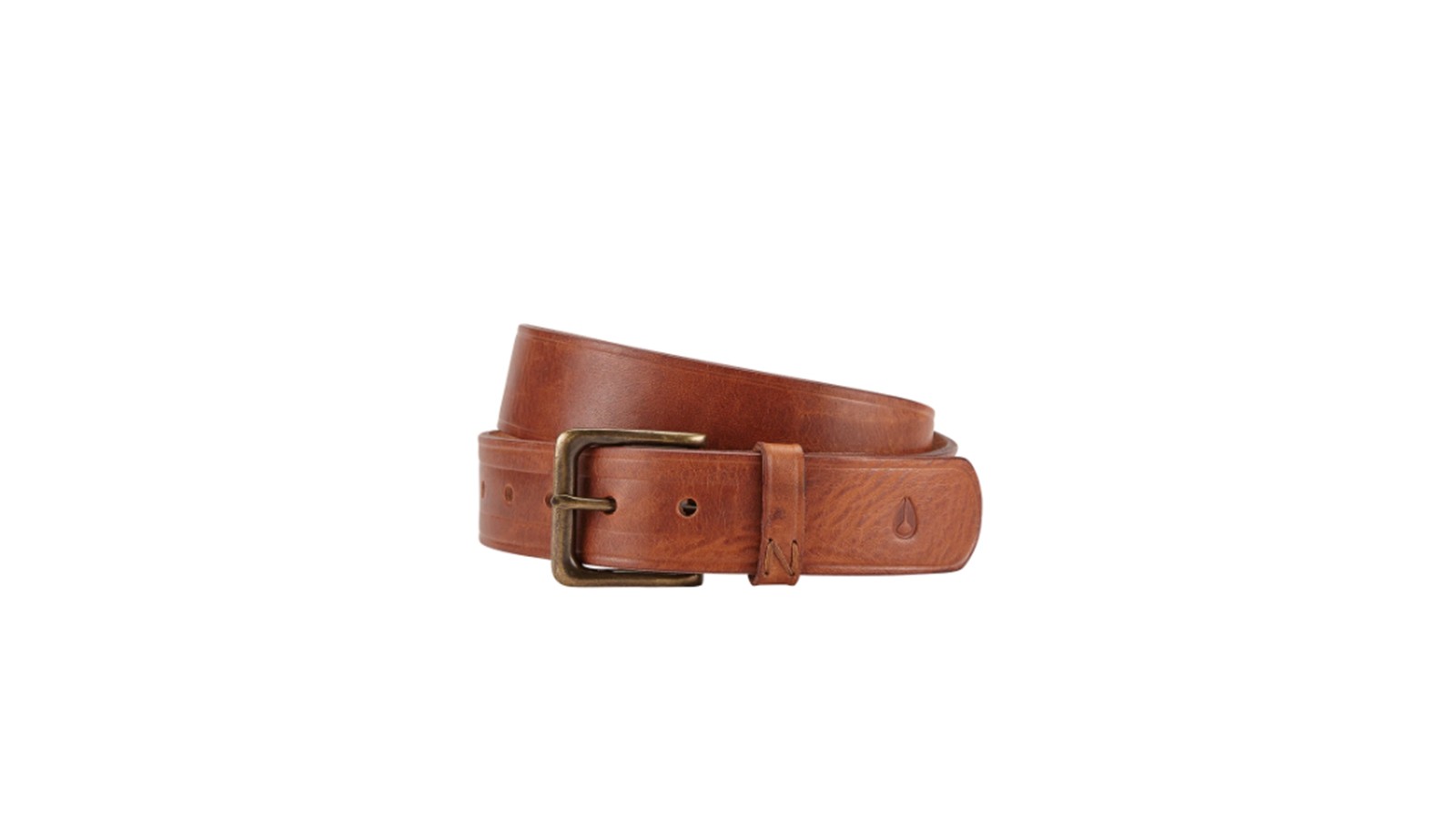 Nixon DNA belt Cuire Marron Délavé