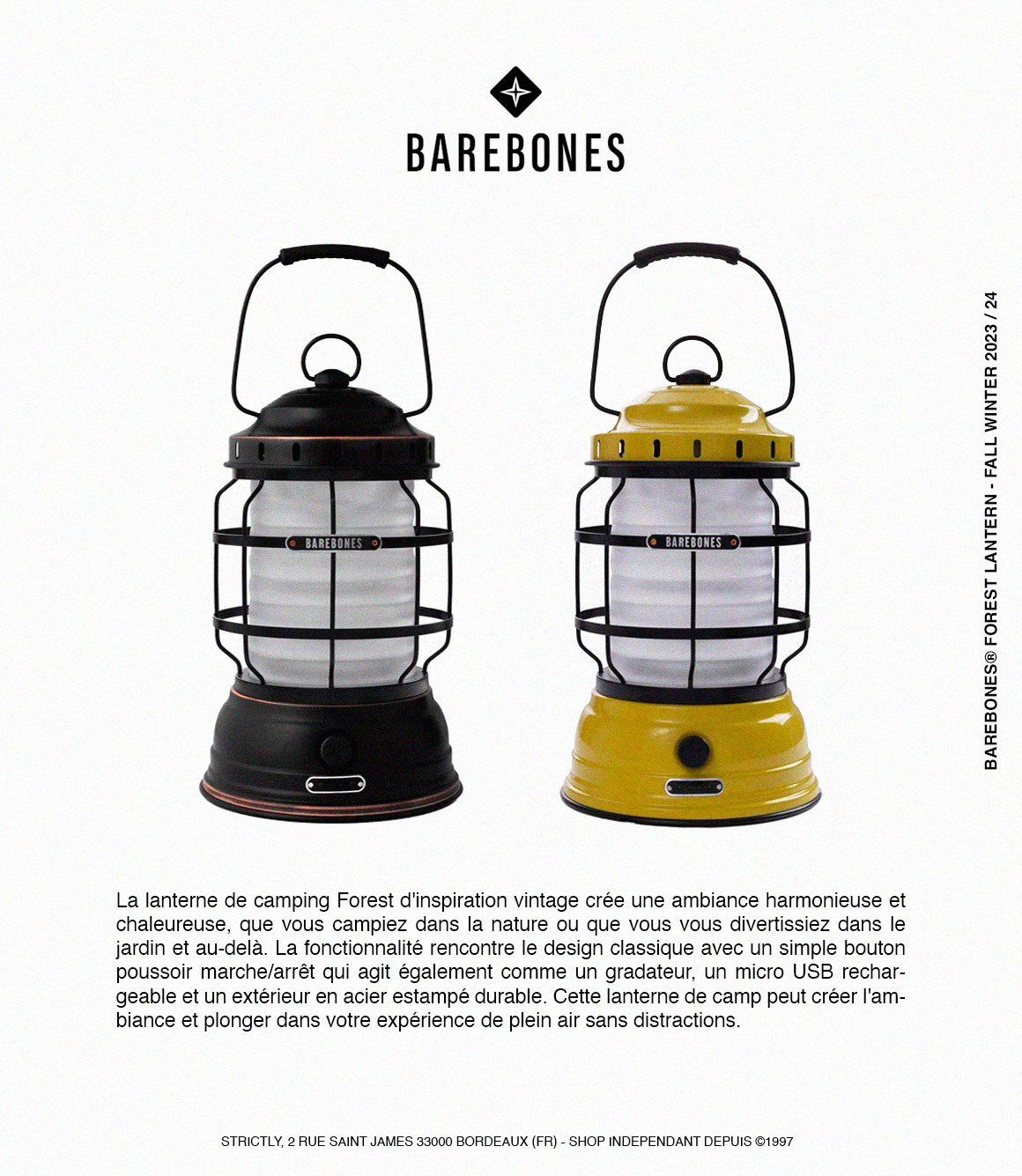 Barebones - Forest Lantern - Red
